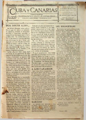 Cuba y Canarias  Revista ilustrada de intereses CUBANO-CANARIOS, Literatura, Ciencia e Inovacin. -1907.07.07