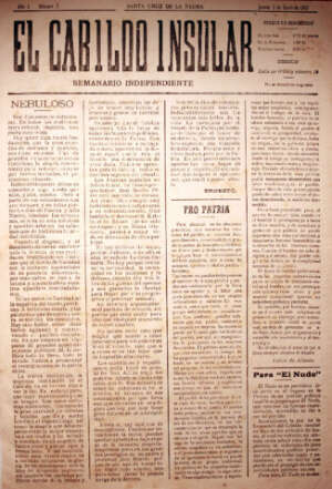 El Cabildo Insular  Semanario independiente. -