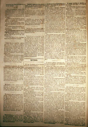 El Noticiero  Se publica el mismo da de la llegada de los Correos. -