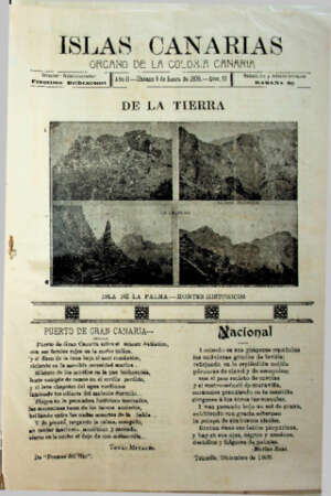 Islas Canarias  rgano de la colonia canaria.. -